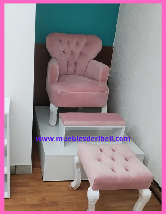 Sillón de Pedicure y Spa con tarja de cerámica y monomando