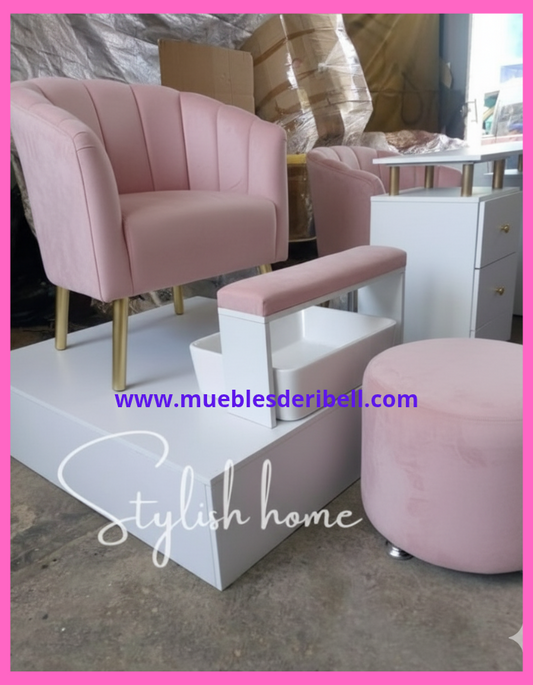 Sillón de Pedicure y Spa con tarjeta de cerámica y monomando